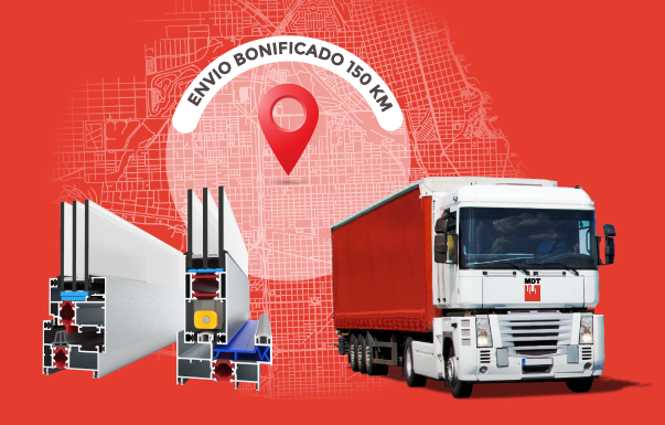Envío gratis de perfiles de aluminio